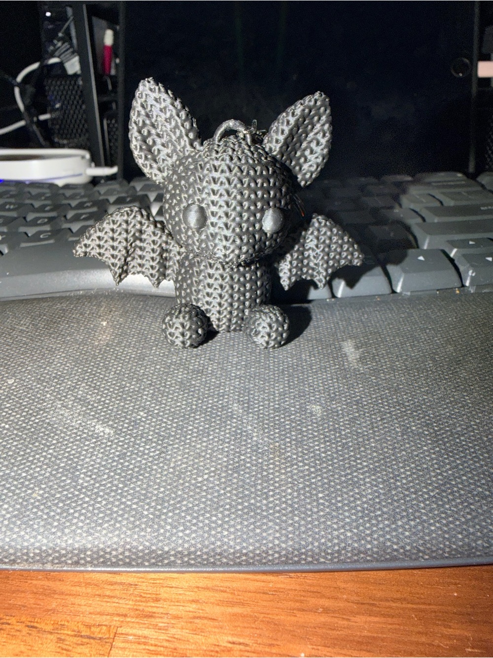 Halloween “Knitted” Look Bat Keychain/Bag Charm - Picture 5 of 5